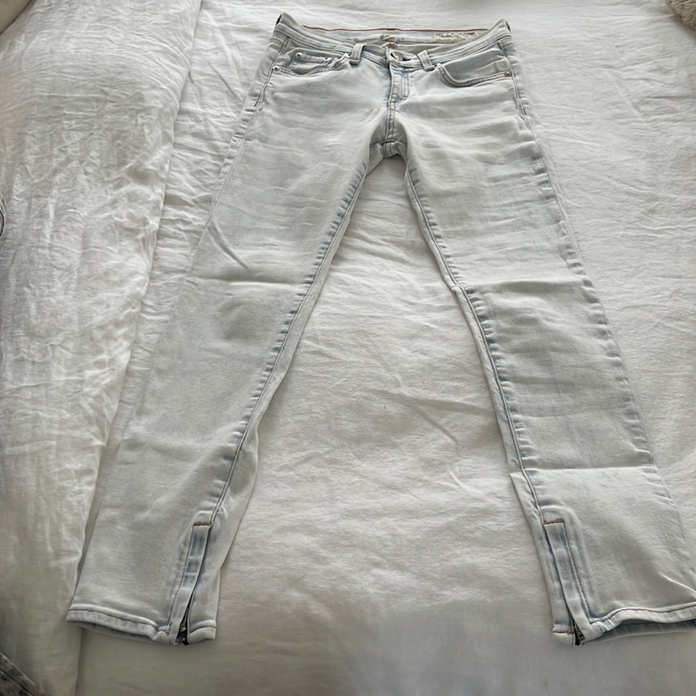 Rag & Bone skinny Acid Wash Jeans